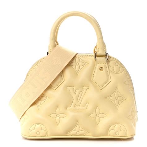 lv bag with apple and bananas|LOUIS VUITTON Calfskin Bubblegram Alma BB .